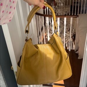 Women’s dark mustard handbag
